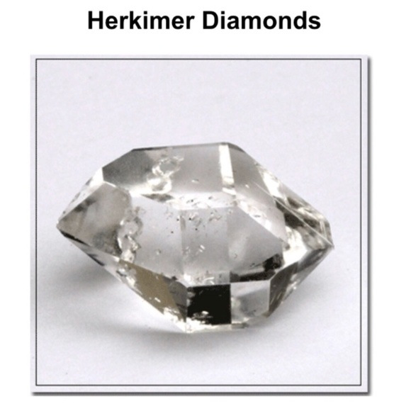 Crystal moon necklace . Genuine herkimers diamonds druzy quartz silver moon π - Picture 11 of 14